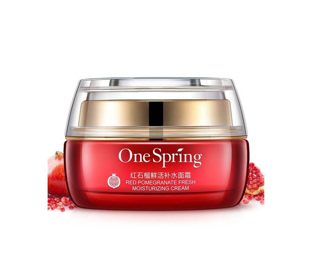 One Spring Red pomegranate Whitening Face Cream Moisturizing Ageless Anti Wrinkle Pro Natural Makeup isolation cream - 50GM (Chaina)