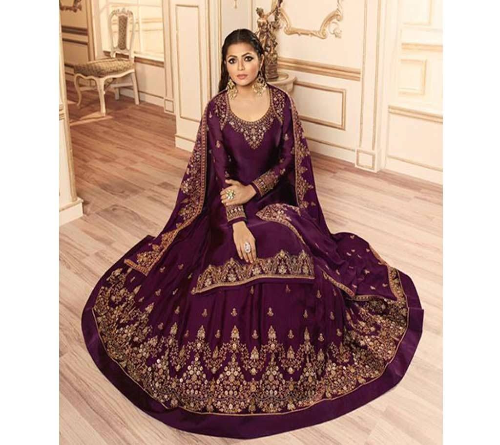 Indian weightless Georgette Embroidery Sharara SuitsFor women