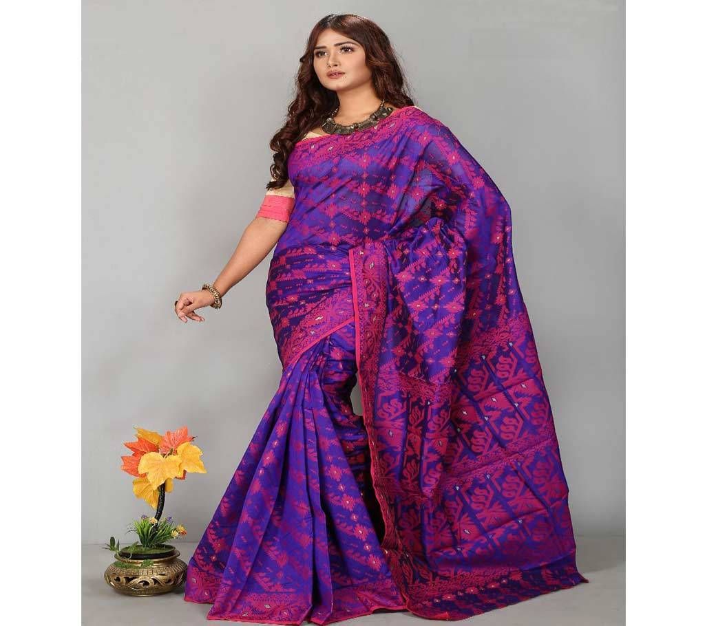 Silk Jamdani Saree with Blouse Piece