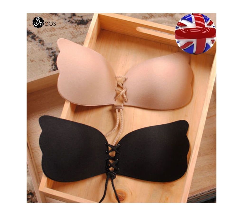 Backless invisible silicon bra