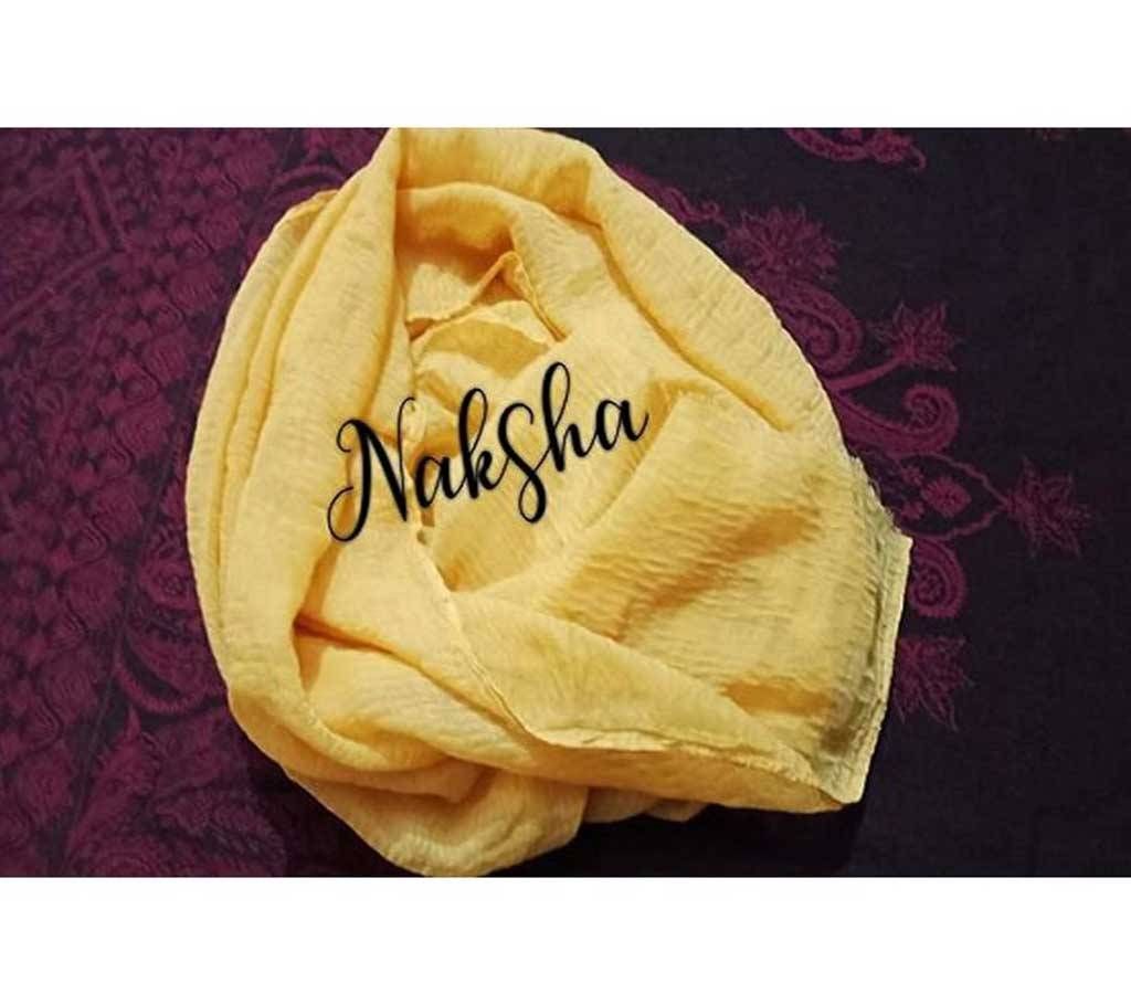 Golden Cotton Crincle Hijab