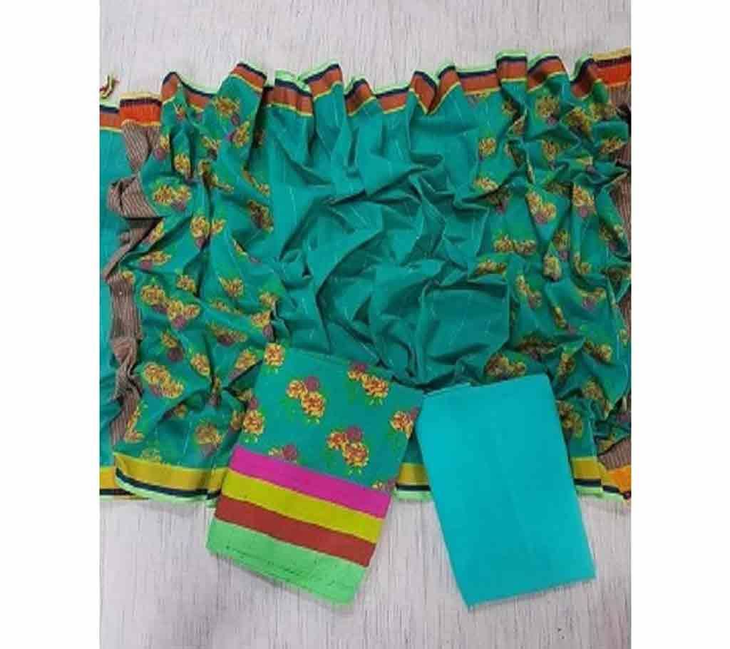 Handloom Tat Chomki Cotton Shalwar Kameez For women [3pcs]-17