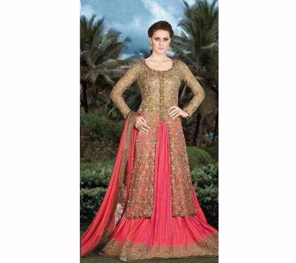 Senistitched Georgette Embroidery Long Dress (Copy)