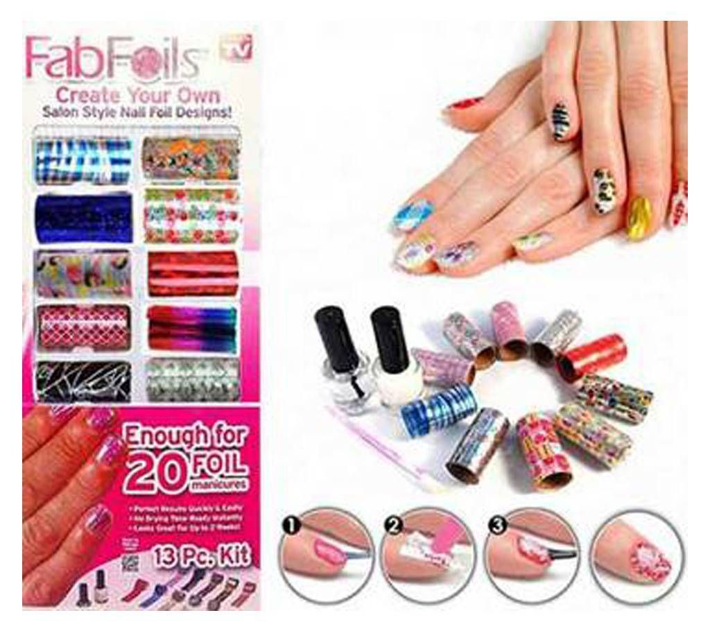 13 piece FAB Foils Nail Polish