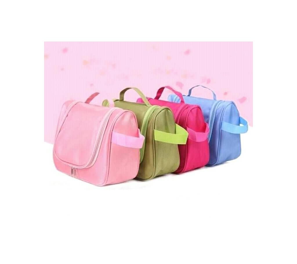 Oxford Square Zipper Mesh Pocket Portable Camping Holiday Travel Toiletry Organizer Bag For Make Up Cosmetics box