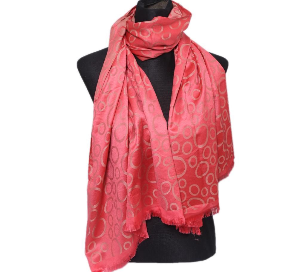 Red Silk Hijab For Women