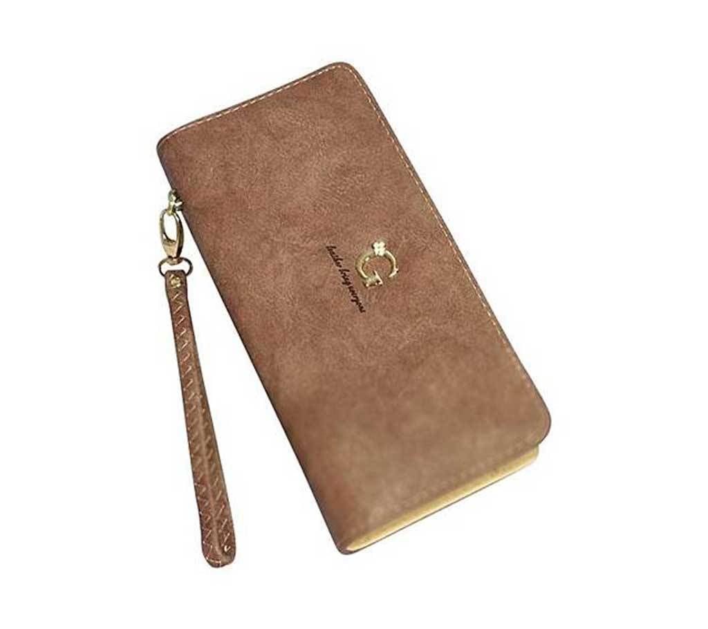 Brown PU Leather Handbag for Women