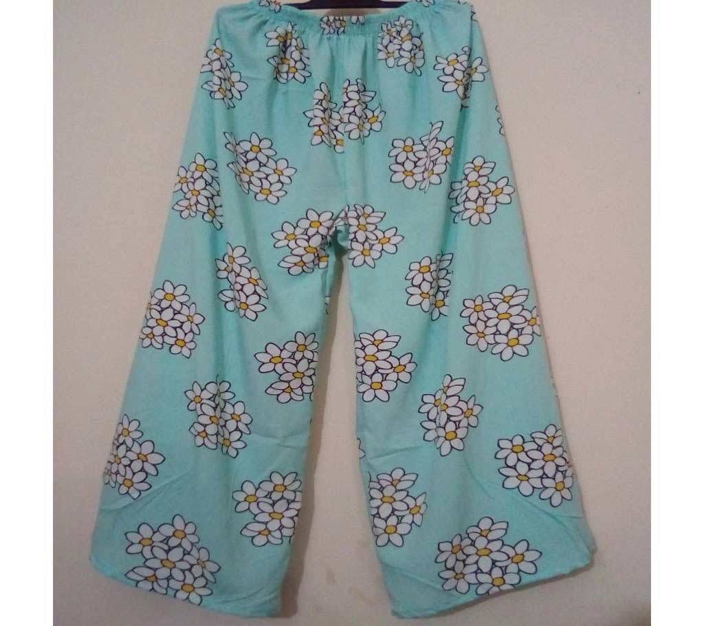 Floral Printed Palazzo (China Linen Fabric)