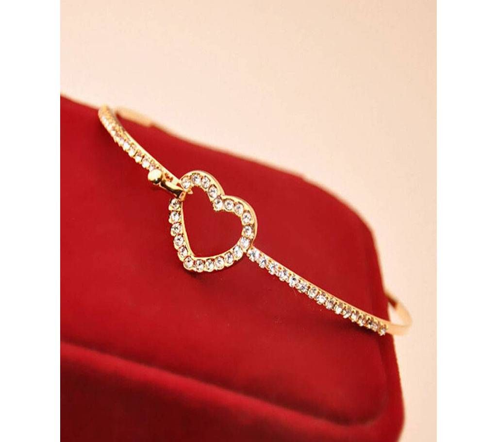 Love Heart Bangle Cuff