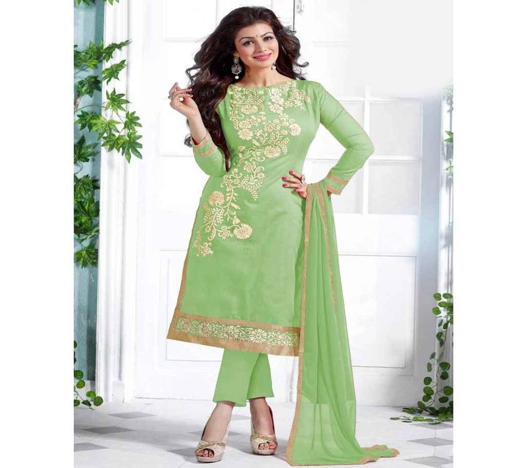 Unstitched block printed Rajdhani voyel cotton Salwar Kameez St block-271