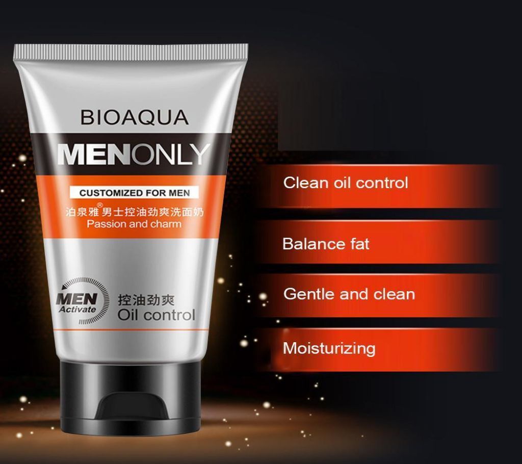 Bioaqua Men Activate Oil Control Face Wash  100g CHINA