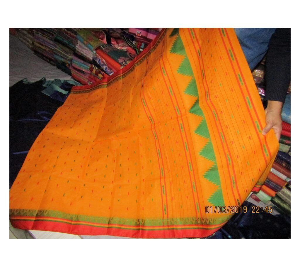 Yellow Full design Loom sharee