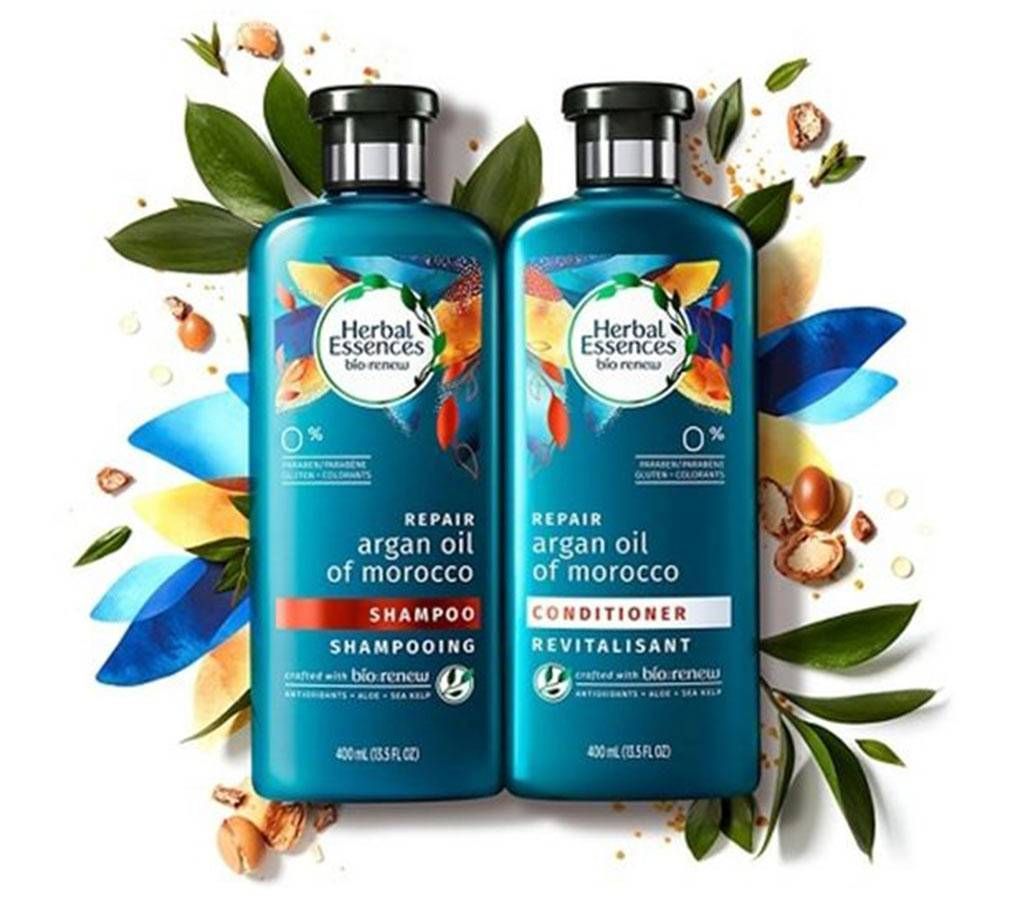 Herbal Essences Bio-Renew Argan Oil Shampoo & Conditioner  400ml France 