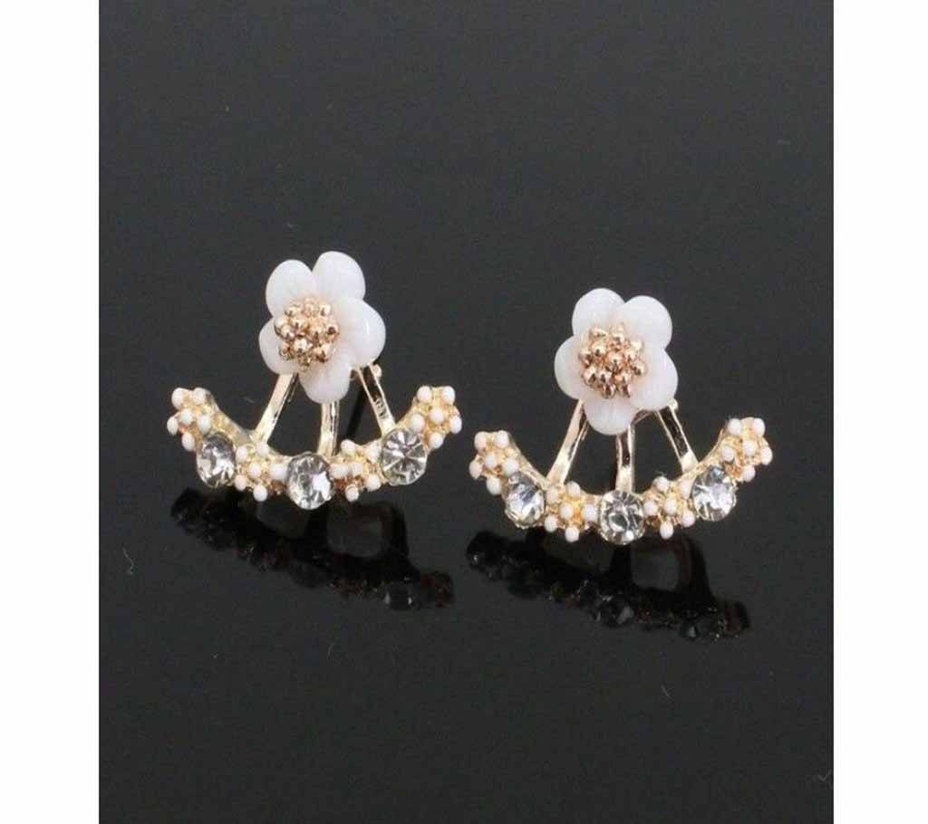 Vintage Stud Crystal Earrings