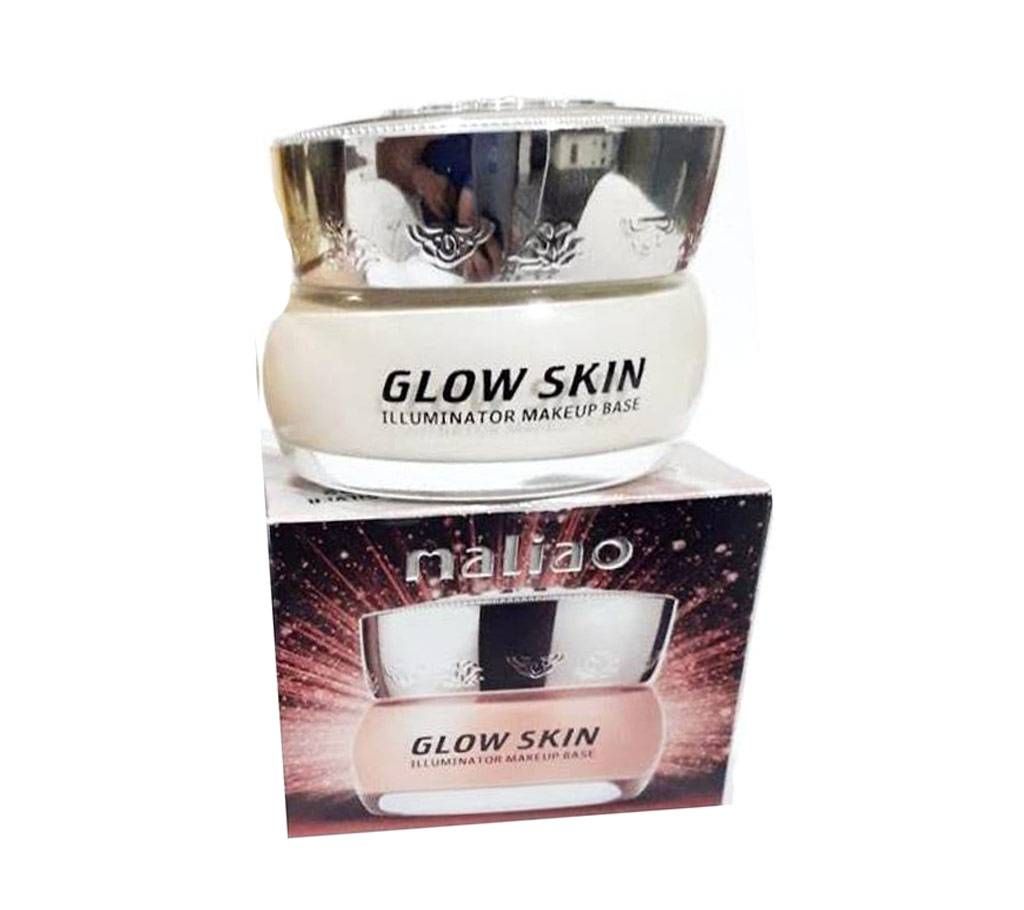 Maliao Glow Skin Illuminator Makeup Base, Silver, 50 gm, China