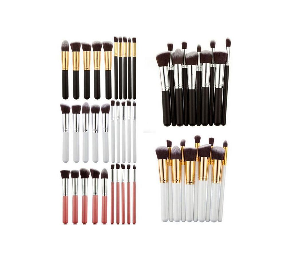 Kabuki Brush Set (Black, Pink, White)