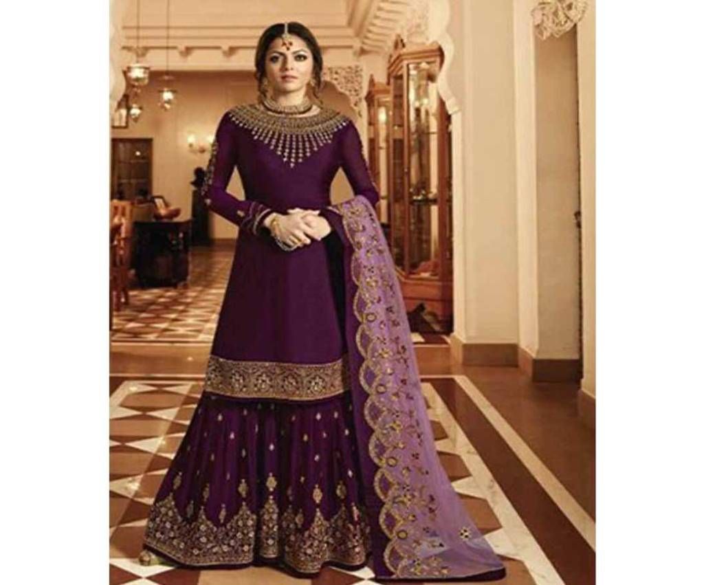 Unstiched Soft Georgette Three Piece 