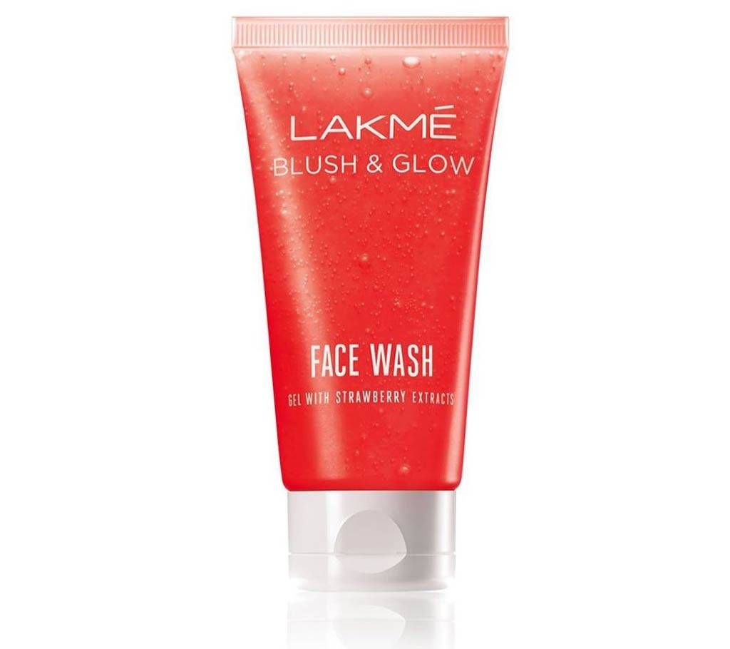 Lakme blush & glow strawberry gel facewash - India