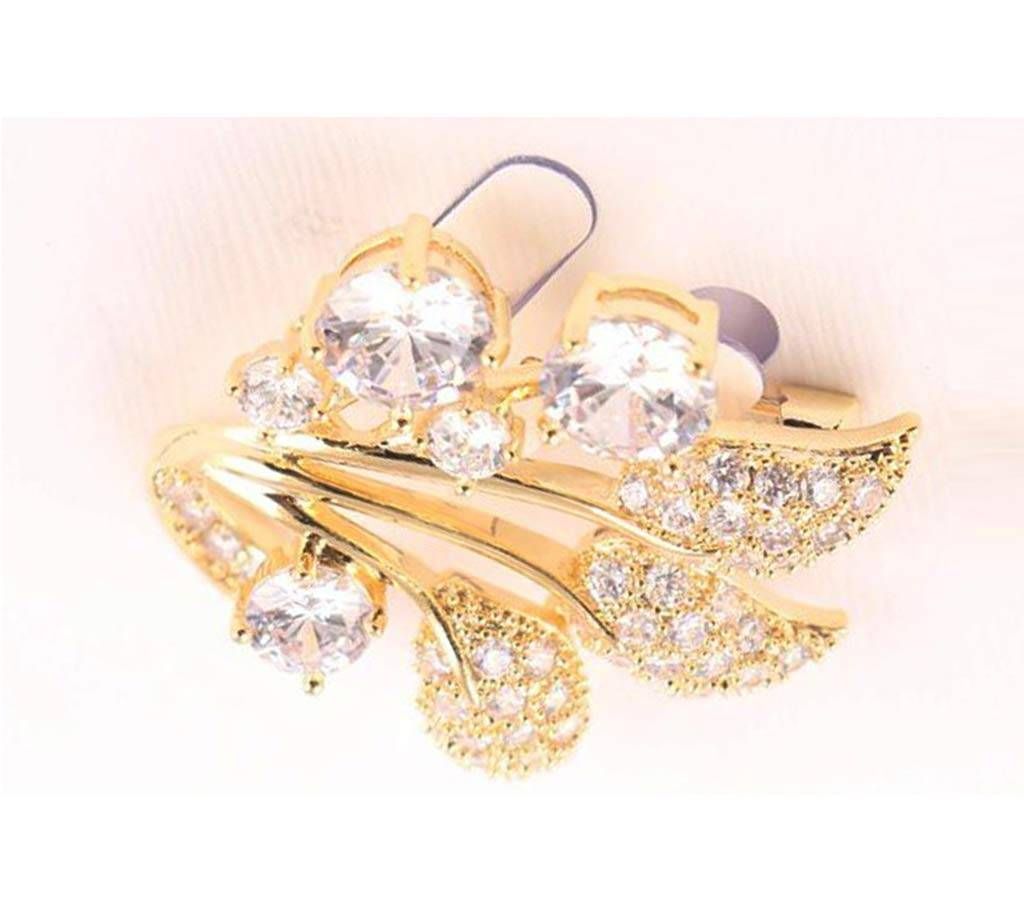 Nirvana Diamond Cute Locked Stone Brooch/Hijab Pin/Sarees Pin