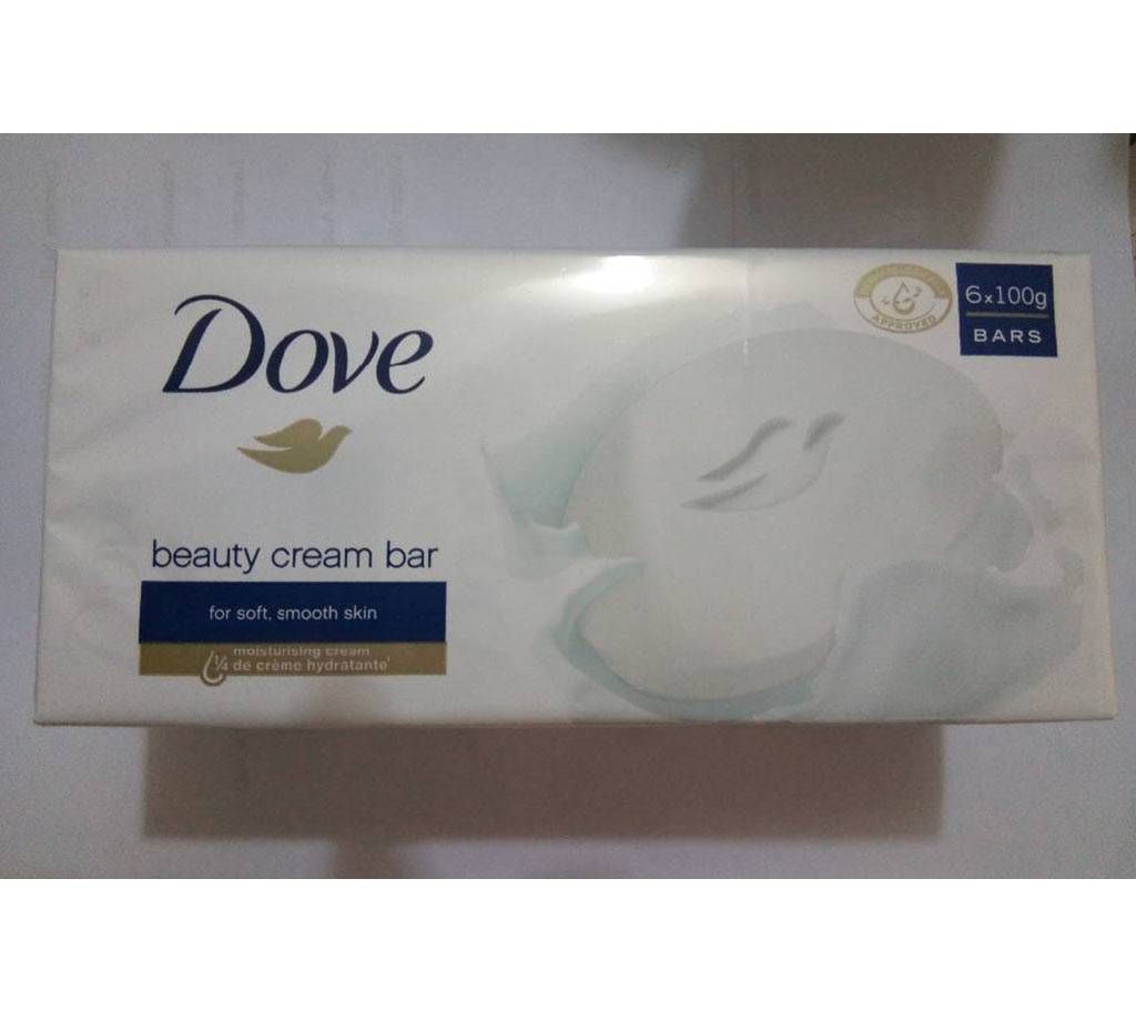6pcs Dove Beauty Cream Bar soap - 100gm