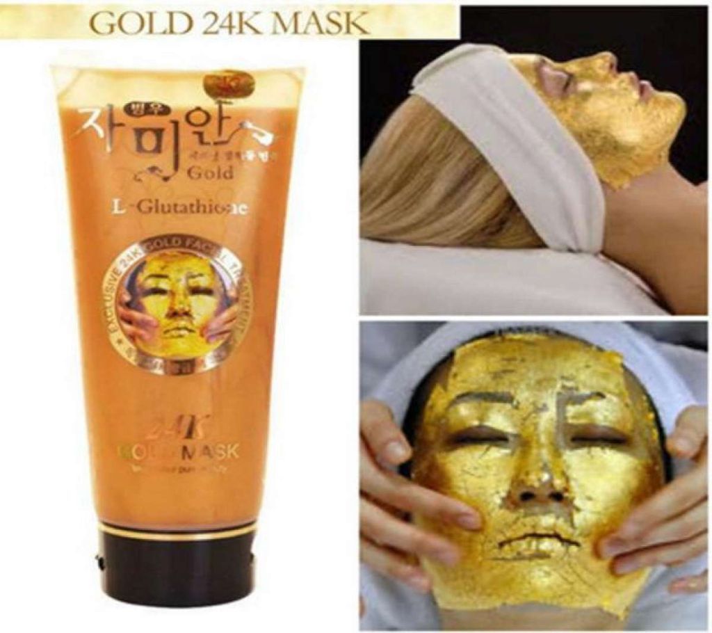 24K Gold Mask L Glutathione Cream Soft Facial Treatment Pure Beauty Skin-220ml-Bangladesh