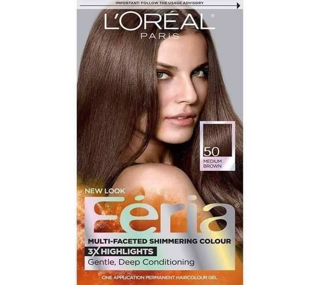 LOreal Paris Feria Multi-Faceted Shimmering Permanent Hair Color-8.22 Oz-France