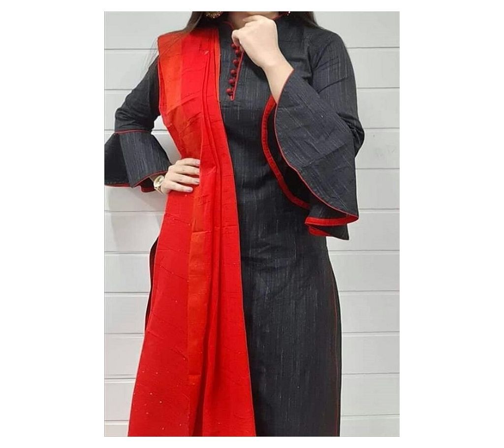 Homemade Tat Original Cotton Multi Color Deshi Shalwar Kameez-9