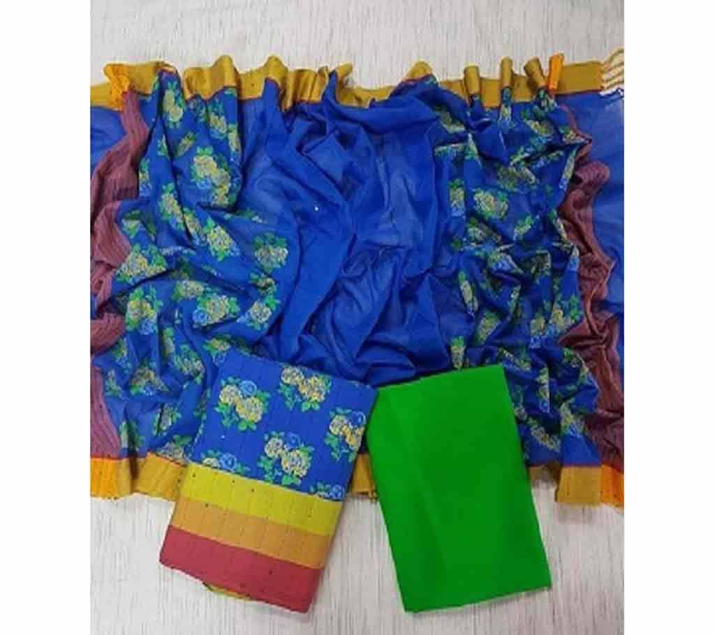 Handloom Tat Chomki Cotton Shalwar Kameez For women [3pcs]-18