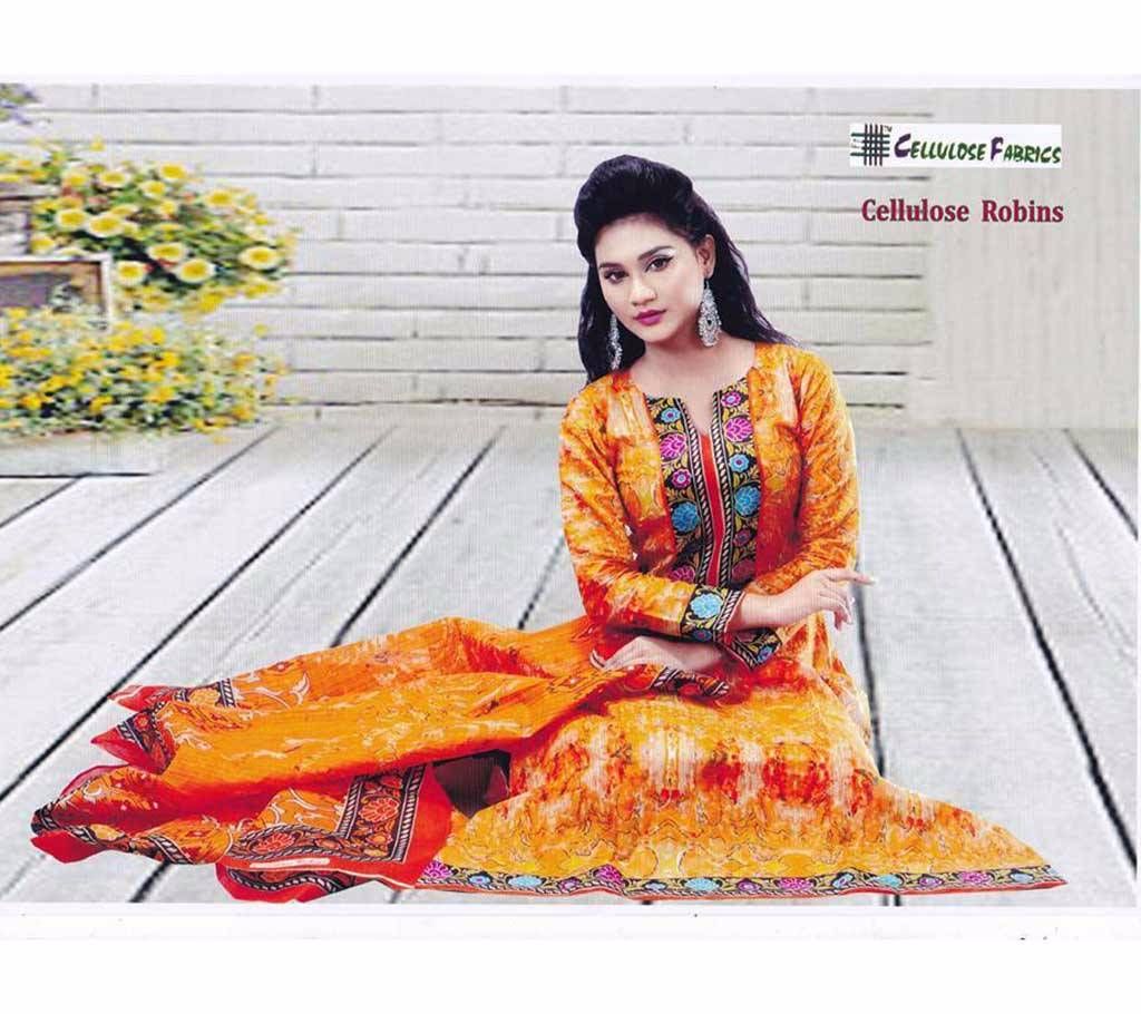 Unstitched Joy puri Cotton Lawn Three Pcs