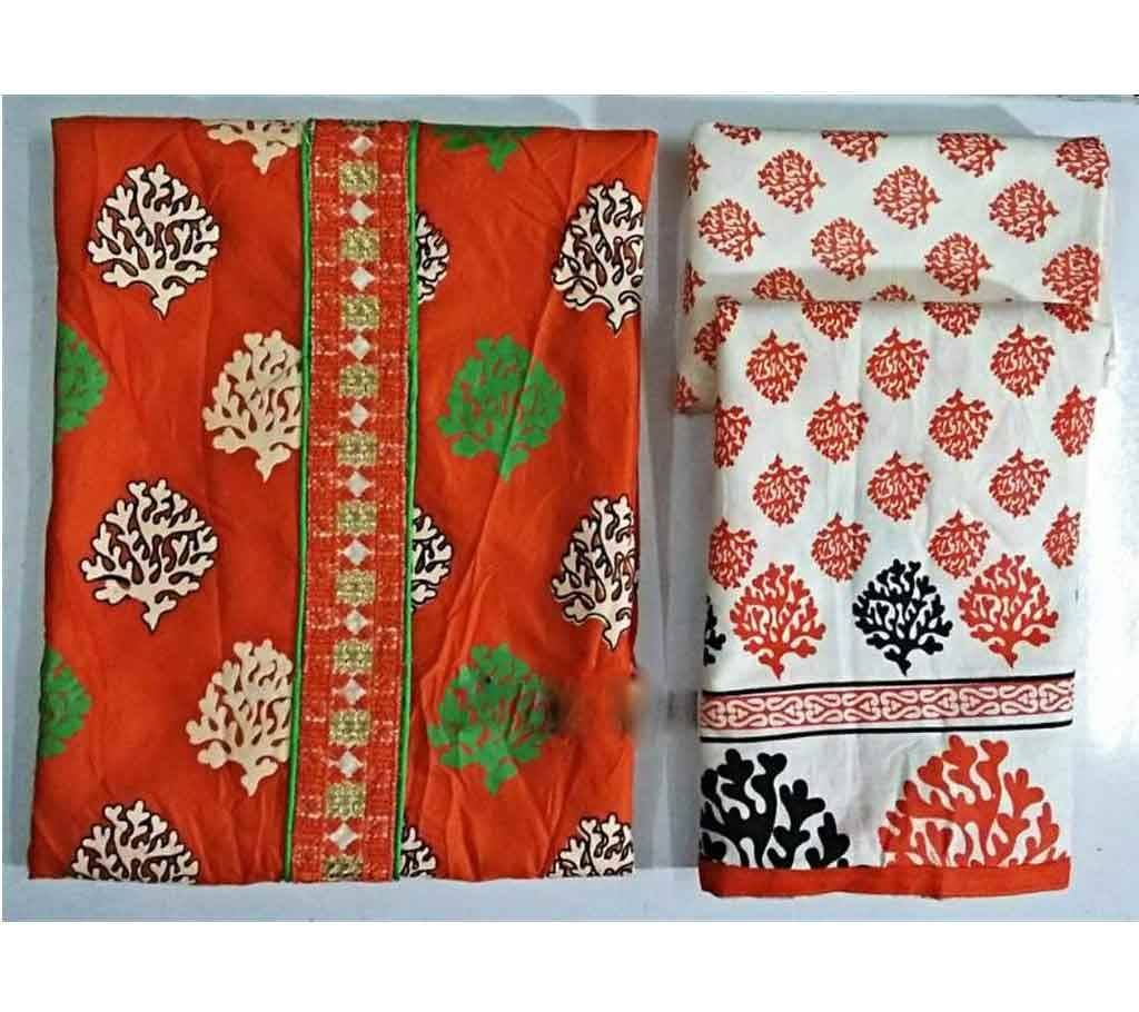 Unstitched Cotton 3pc