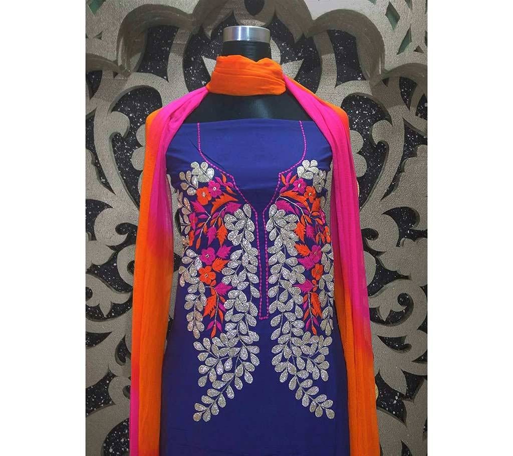 Embroidery Linen Kameez - 2 Pcs