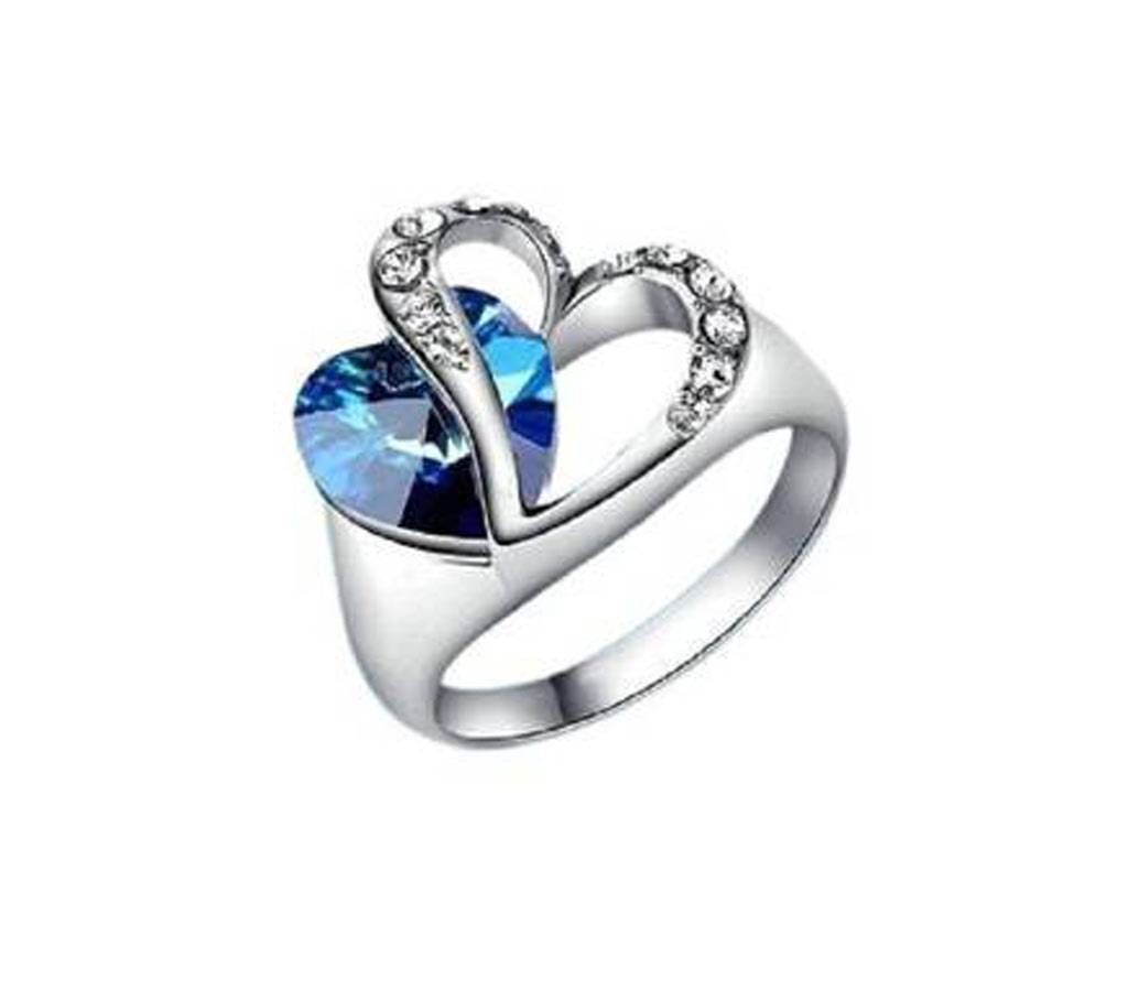 Silver Crystal Finger Ring For Women