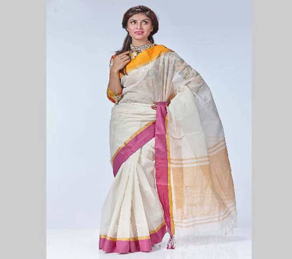 White cotton kota sharee