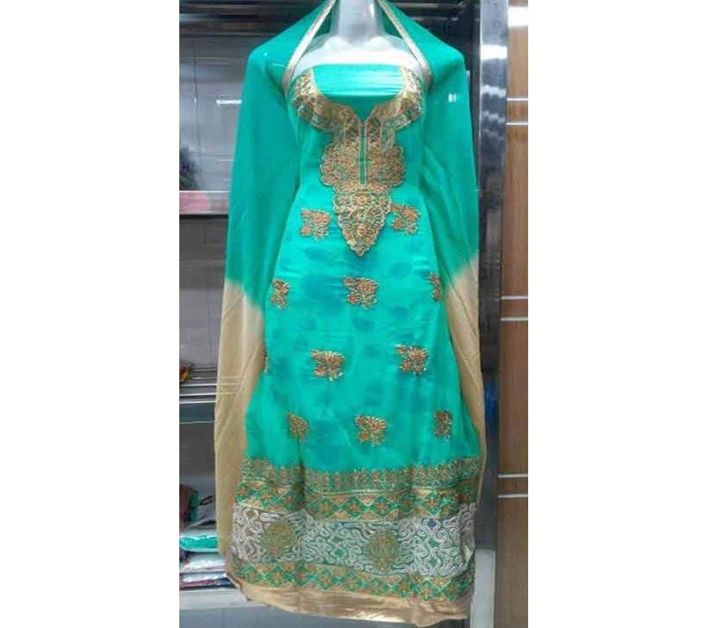 Unstitched Georgette Four Piece