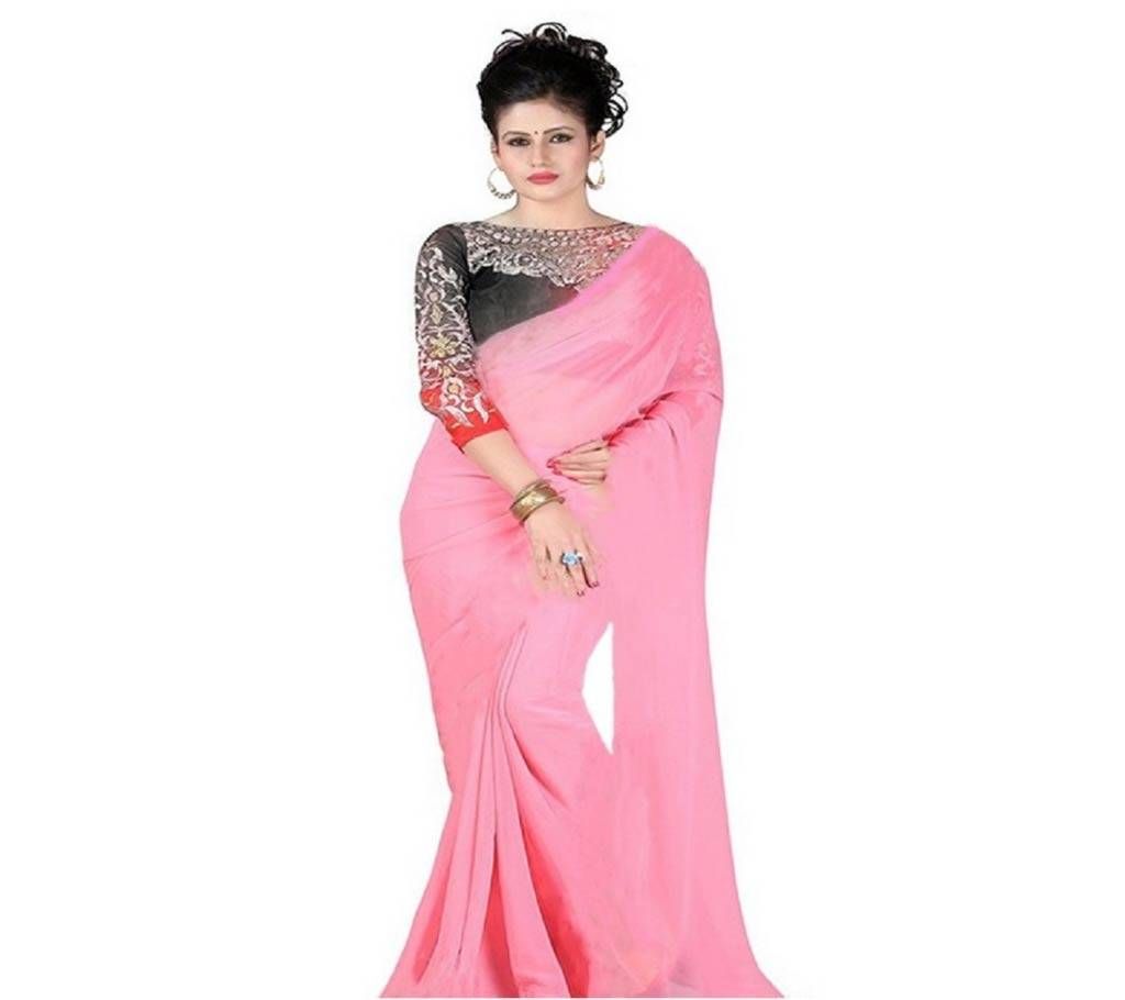 satin silk saree