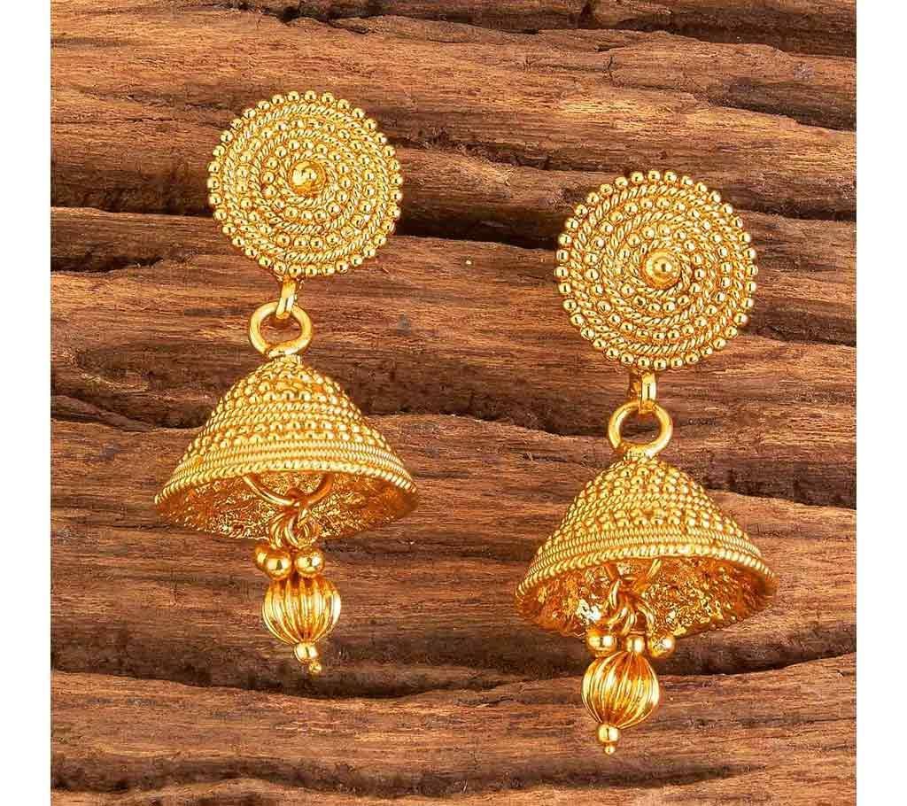  Antique Delicate Earrings With Gold Plating 17556 (by Pink Point - KJ17556)