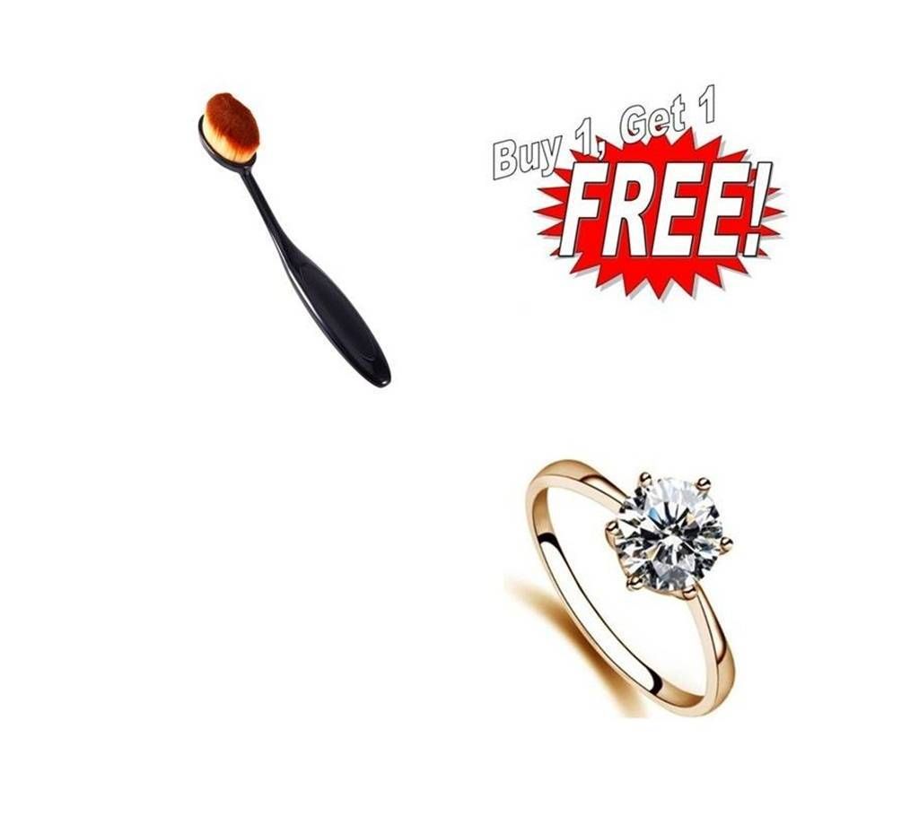Buy One Foundation brush & Get One Finger Ring Free