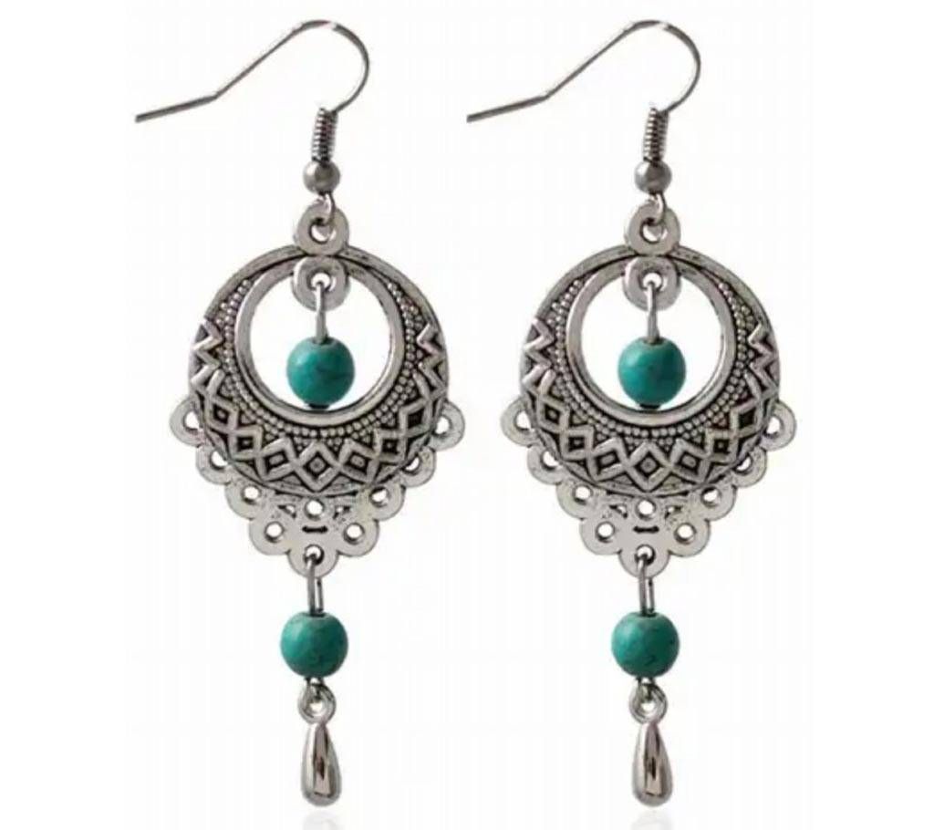 Chia Fashion Rhinestone Peacock Chandelier Earrings (by Pink Point - CHIA124)