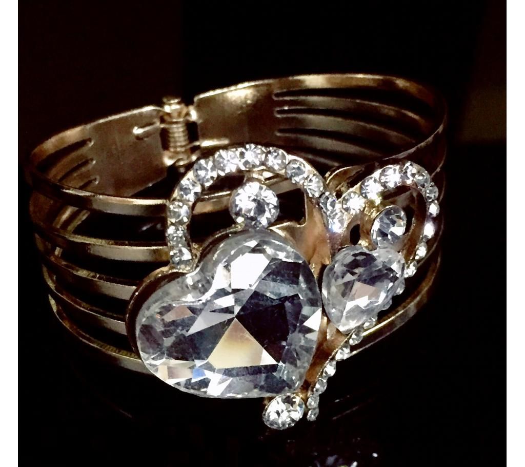 Zinc Alloy Stone Setting Ladies Bracelet
