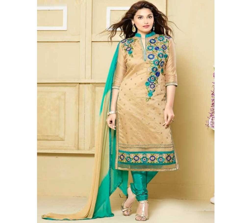 Unstitched block printed Salwar Kameez seblock-8038