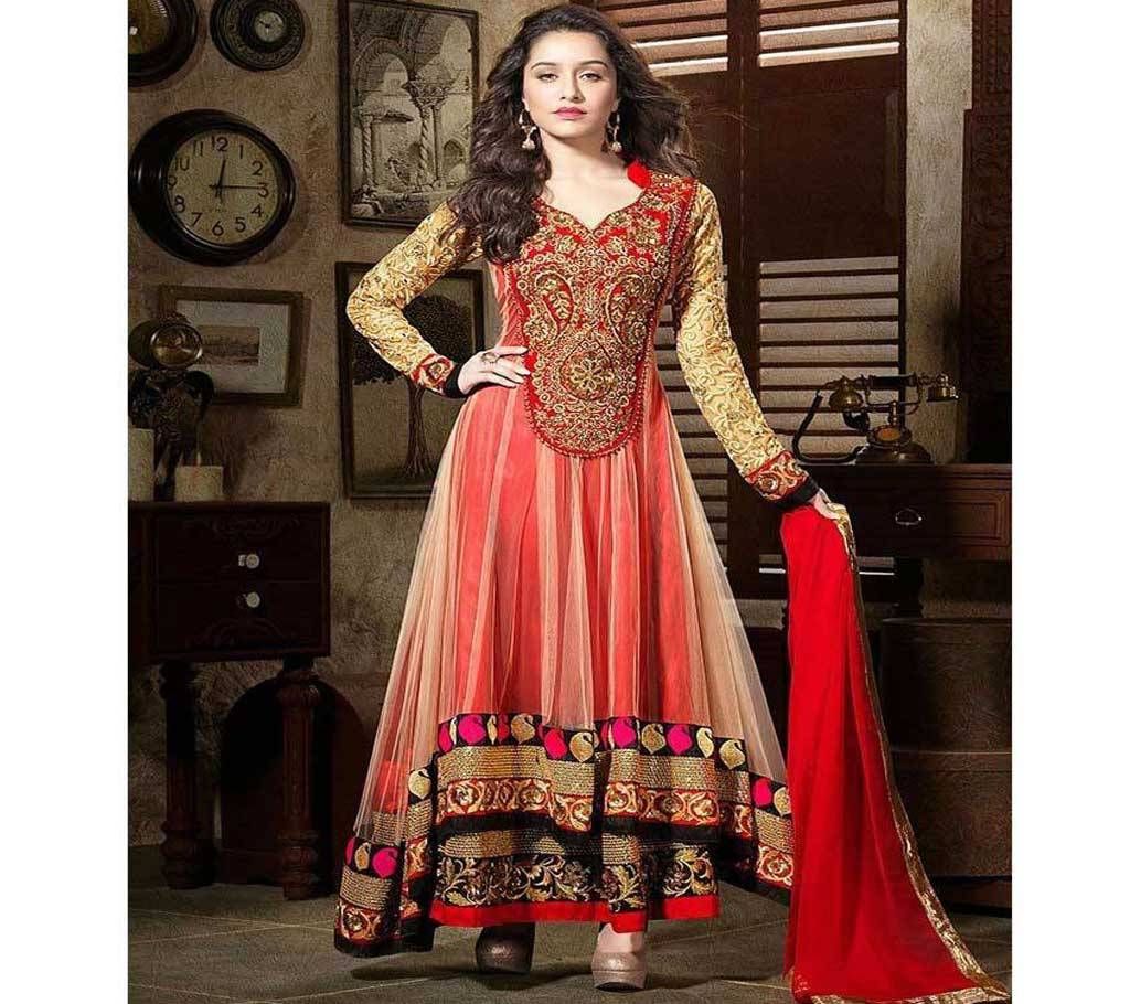 Indian Georgette Semi-Stitched Long Party-Suit - Copy