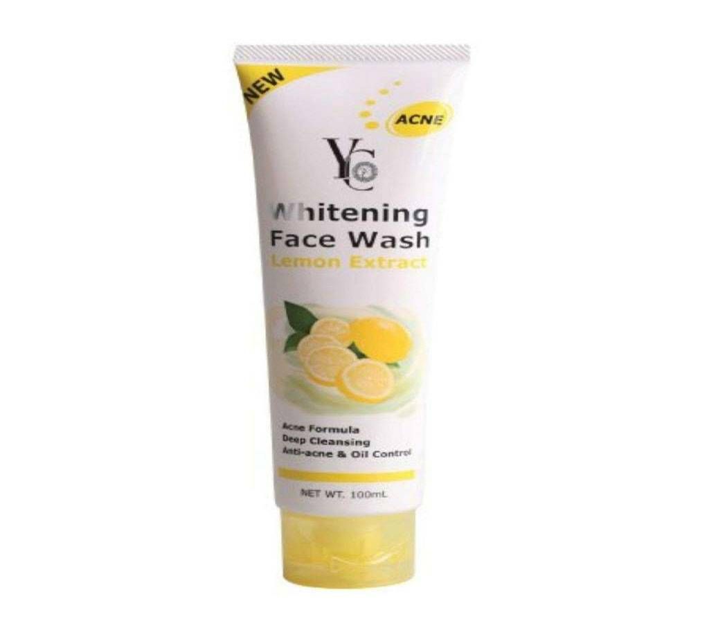 YC Whitening Face Wash Lemon Extract Acne.100.ml Thailand