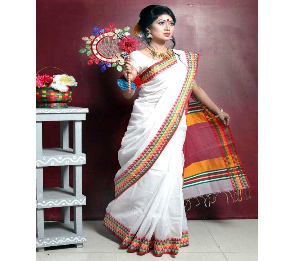 Tangail Taant Half Silk Saree