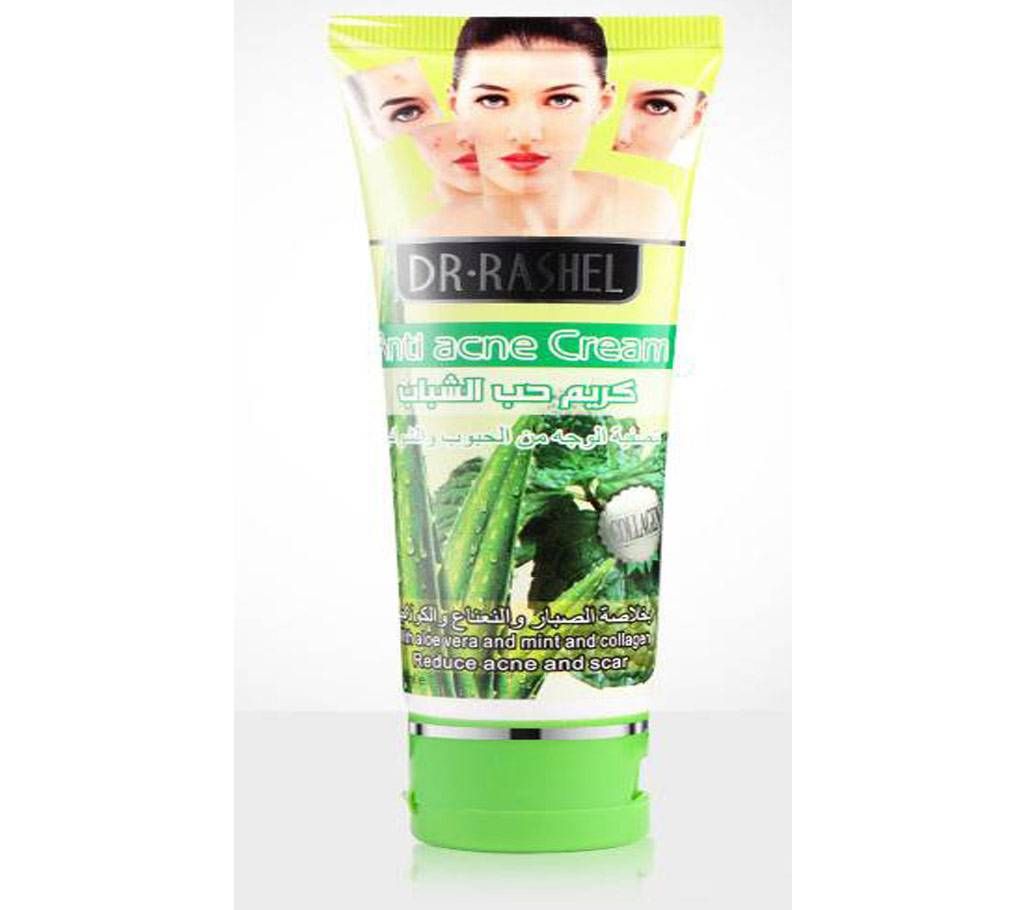 Dr. Rashel Anti Acne Face Cream with Alovera, Mint and Collagen for Face 80ml THAILAND