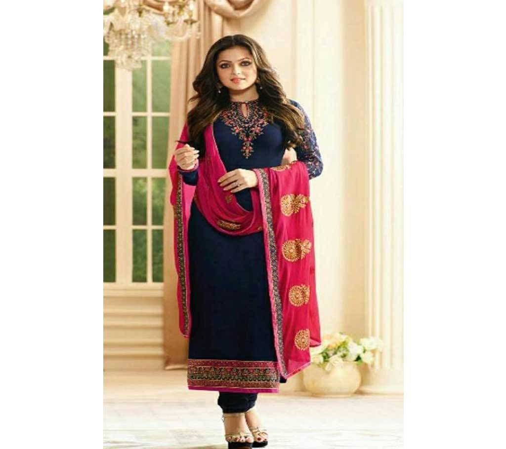 Semi Stitched Embroidery Georgette Salwar Kameez LTR 1501 - Copy