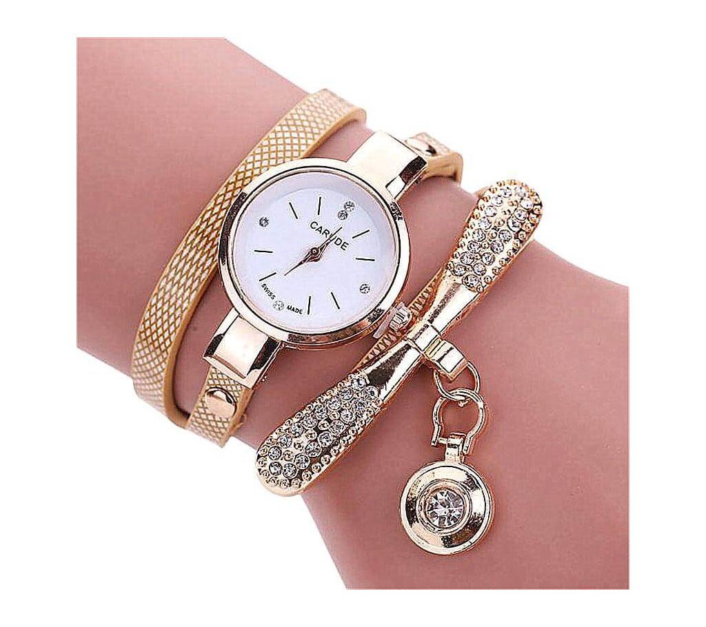 Women Famous Brand Watches Fashion Womens Ladies Leather Rhinestone Analog Quartz Dress Wrist Watches Montre Bracelet Femme