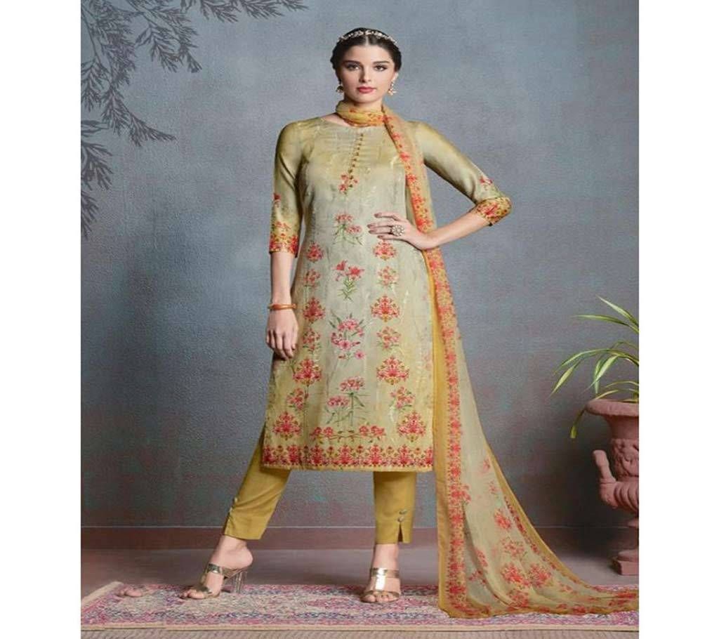 Jinaam Camlin - 8539 Unstitched Cotton Suit