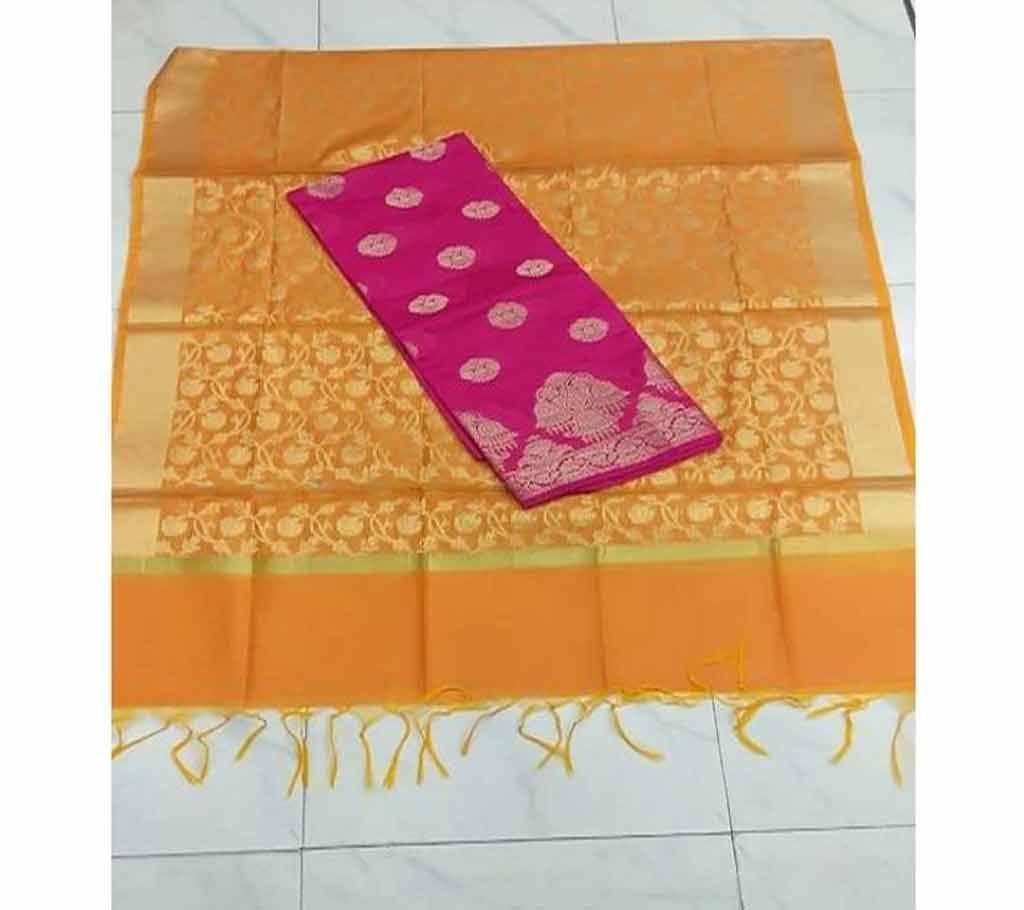 Unstitched Indian Katan And Orna [2 pices]Salwar Kameez For Women