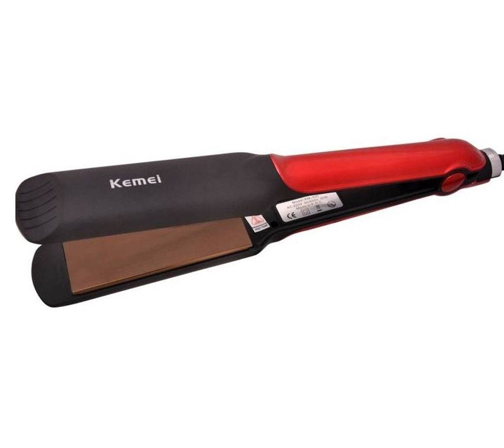 KM-531 Hair Straightener - Black & Red