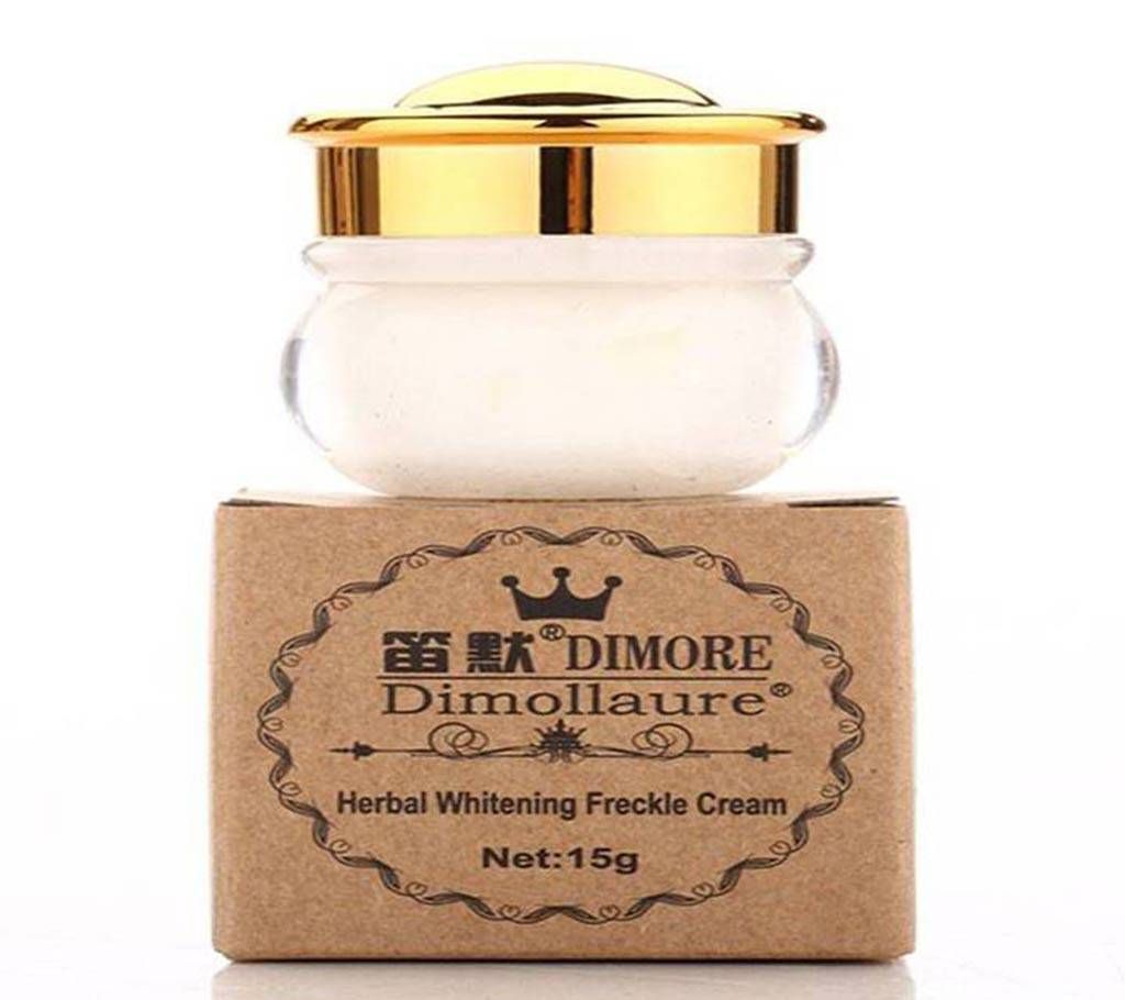 Dimollaure Herbal Whitening Freckle Cream Removal Sunburn Acne Scars Melasma Pigment Melanin Face Care Cream - 15GM (China)